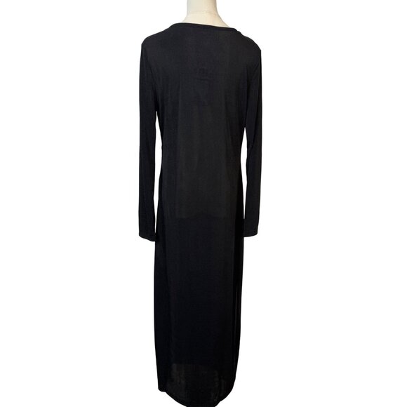 NWT Band Of The Free Large Long Black Maxi Cocktail Dress - Picture 8 of 16